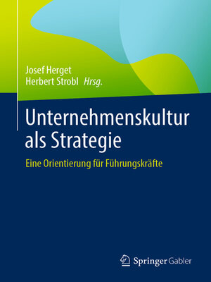 cover image of Unternehmenskultur als Strategie